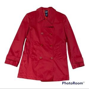Gap Red Pea coat  , good for spring or fall size XS